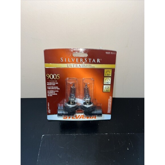 Sylvania Silverstar ULTRA 9005 Headlight 2 Sets 4 Bulbs Total OPEN BOX 10/18 - Picture 1 of 3